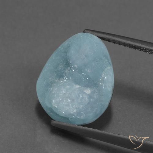 7.55ct Naturel Vert bleu clair Hémimorphite Druse, Fantaisie, Opaque