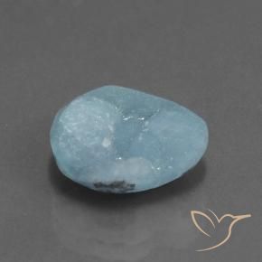 Hémimorphite Druse Vert bleu clair naturelle Fantaisie, 7.55 ct, Opaque
