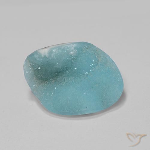 Hémimorphite Druse Sarcelle naturelle Fantaisie, 5.81 ct, Opaque