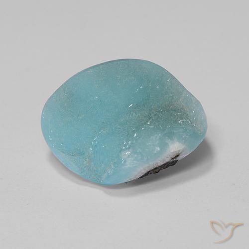 Hémimorphite Druse Sarcelle naturelle Fantaisie, 5.81 ct, Opaque