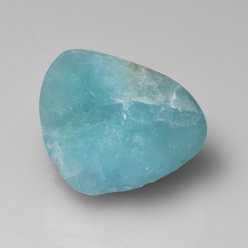Druse d'hémimorphite bleue naturelle forme fantaisie, 8,65 ct, opaque