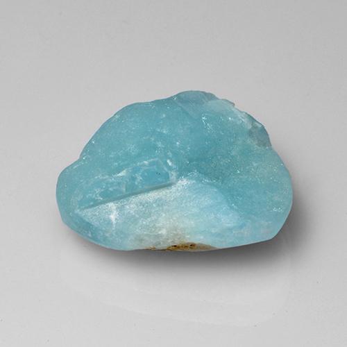 Druse d'hémimorphite bleue naturelle forme fantaisie, 8,65 ct, opaque