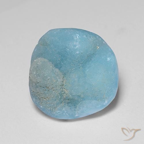 8.28ct Naturel Bleu bébé Hémimorphite Druse, Fantaisie, Opaque