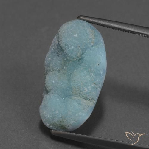 7.06ct Naturel Vert bleu clair Hémimorphite Druse, Fantaisie, Opaque