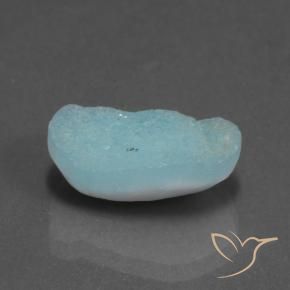 Hémimorphite Druse Vert bleuâtre naturelle Fantaisie, 7.27 ct, Opaque