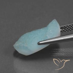 Hémimorphite Druse Vert bleuâtre naturelle Fantaisie, 7.27 ct, Opaque