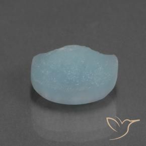 Hémimorphite Druse Sarcelle léger naturelle Fantaisie, 6.16 ct, Opaque