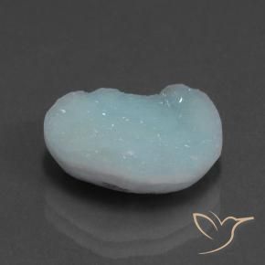Hémimorphite Druse Bleu-vert léger naturelle Fantaisie, 7.18 ct, Opaque