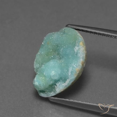 5.40ct Naturel Vert buisson Hémimorphite Druse, Fantaisie, Opaque