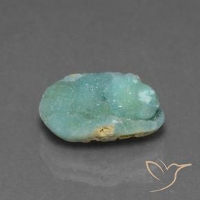 Hémimorphite Druse Vert buisson naturelle Fantaisie, 5.40 ct, Opaque