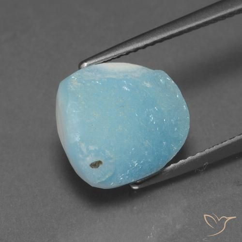 6.04ct Naturel Bleu clair Hémimorphite Druse, Fantaisie, Opaque