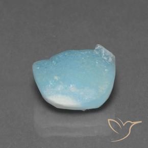 Hémimorphite Druse Bleu clair naturelle Fantaisie, 6.04 ct, Opaque