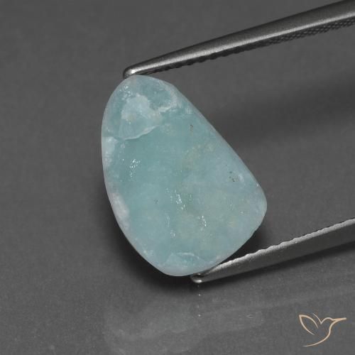 5.43ct Naturel Vert bleu clair Hémimorphite Druse, Fantaisie, Opaque