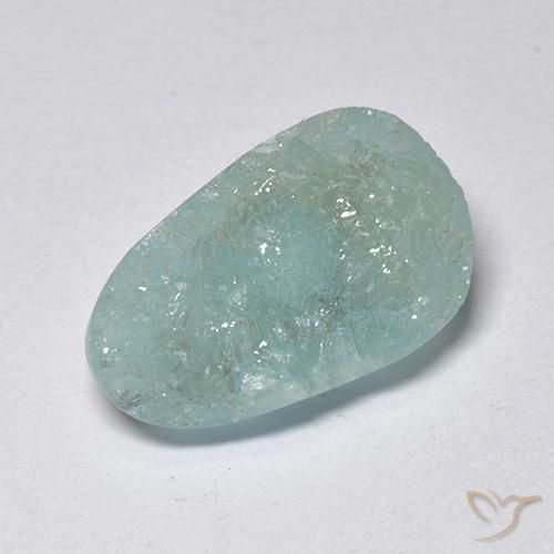 Hémimorphite Druse Bleu vert naturelle Fantaisie, 5.63 ct, Translucide