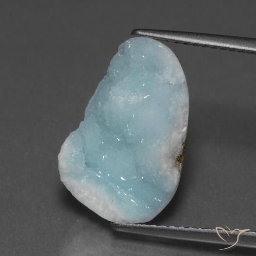 8.94ct Naturel Vert bleu clair Hémimorphite Druse, Fantaisie, Opaque