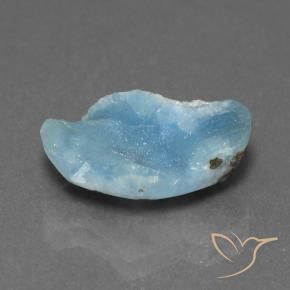Hémimorphite Druse Bleu azur électrique naturelle Fantaisie, 4.24 ct, Opaque