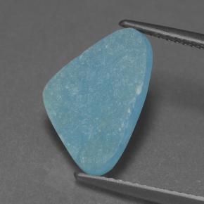 Druse d'hémimorphite bleue naturelle forme fantaisie, 4,17 ct, opaque