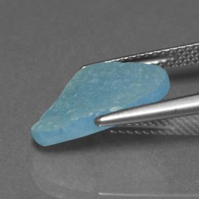 Druse d'hémimorphite bleue naturelle forme fantaisie, 4,17 ct, opaque
