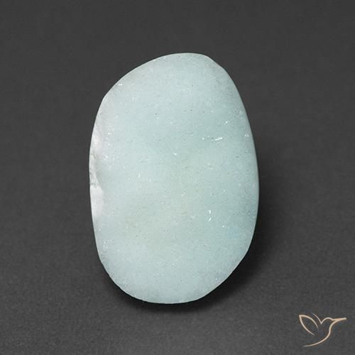 5.31ct Naturel Bleu clair Hémimorphite Druse, Fantaisie, Opaque