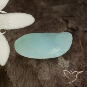 Hémimorphite Druse Vert buisson naturelle ovale, 6.00 ct, Translucide