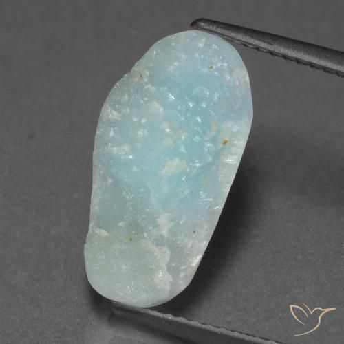 4.94ct Naturel Vert bleu clair Hémimorphite Druse, Fantaisie, Opaque