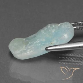 Hémimorphite Druse Vert bleu clair naturelle Fantaisie, 4.94 ct, Opaque