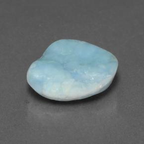 Hémimorphite Druse Bleu aquatique naturelle Forme fantaisie, 3.40 ct, Opaque