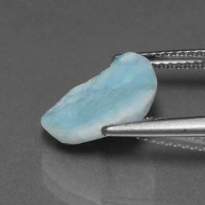 Hémimorphite Druse Bleu aquatique naturelle Forme fantaisie, 3.40 ct, Opaque