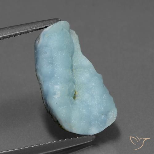 5.78ct Naturel Bleu clair Hémimorphite Druse, Fantaisie, Opaque