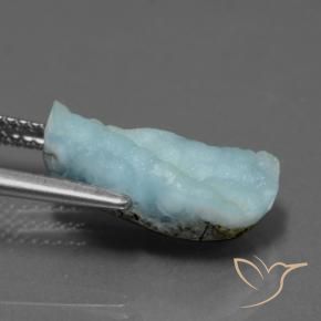 Hémimorphite Druse Bleu clair naturelle Fantaisie, 5.78 ct, Opaque