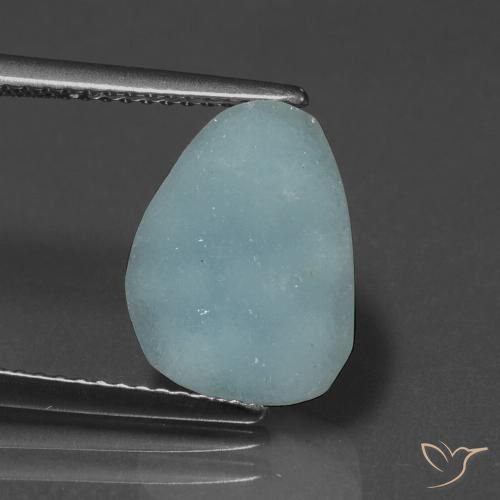 Hémimorphite Druse Bleu clair naturelle Forme fantaisie, 4.20 ct, Opaque