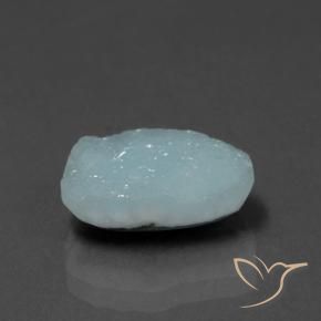 Hémimorphite Druse Bleu clair naturelle Forme fantaisie, 4.20 ct, Opaque