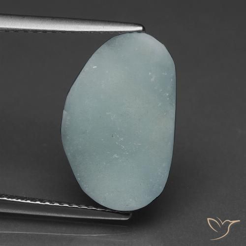 5.88ct Naturel Bleu-vert pâle Hémimorphite Druse, Fantaisie, Opaque