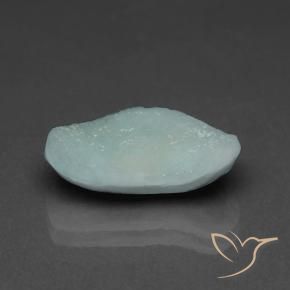 Hémimorphite Druse Bleu-vert pâle naturelle Fantaisie, 5.88 ct, Opaque