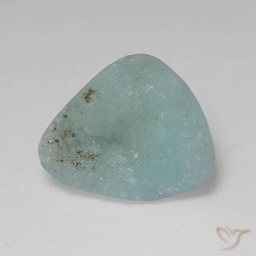 Hémimorphite Druse Vert bleu clair naturelle Forme fantaisie, 4.78 ct, Opaque