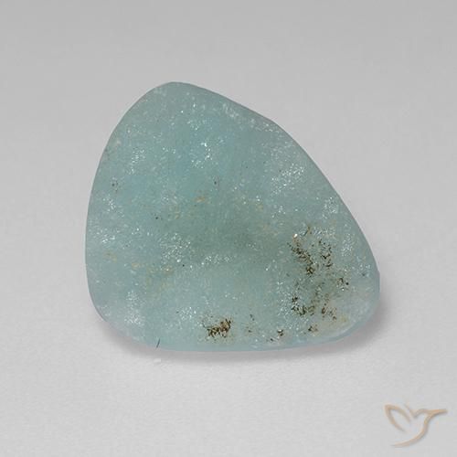 Hémimorphite Druse Vert bleu clair naturelle Forme fantaisie, 4.78 ct, Opaque