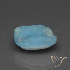 Hémimorphite Druse Bleu aquatique naturelle Fantaisie, 5.68 ct, Opaque