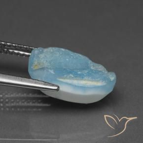 Hémimorphite Druse Bleu aquatique naturelle Fantaisie, 5.68 ct, Opaque