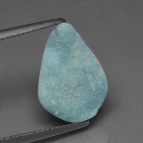 Druse d'hémimorphite bleue naturelle forme fantaisie, 4,91 ct, opaque