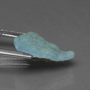 Druse d'hémimorphite bleue naturelle forme fantaisie, 4,91 ct, opaque