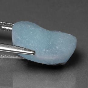 Druse d'hémimorphite turquoise naturelle forme fantaisie, 8,18 ct, opaque