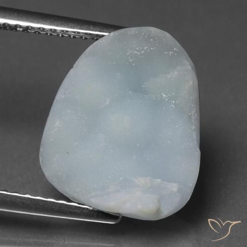 8.10ct Naturel Bleu grisâtre Hémimorphite Druse, Fantaisie, Opaque