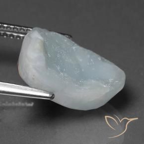Hémimorphite Druse Bleu grisâtre naturelle Fantaisie, 8.10 ct, Opaque