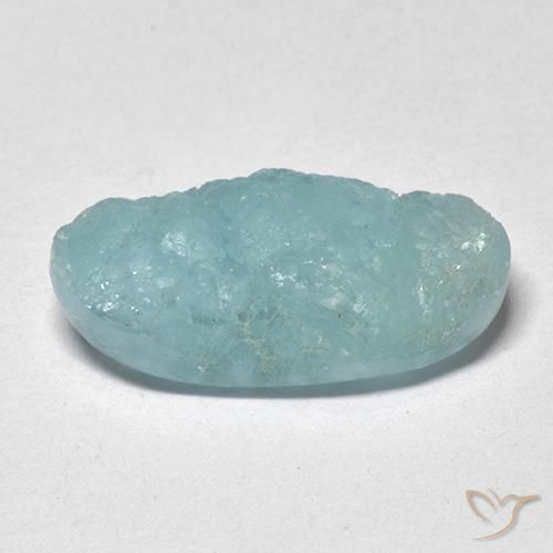 5.71ct Naturel Vert bleu clair Hémimorphite Druse, ovale, Translucide