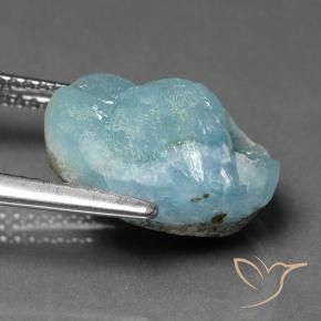 Hémimorphite Druse Vert bleu clair naturelle Fantaisie, 8.21 ct, Opaque