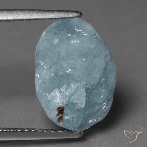 6.34ct Naturel Vert bleu clair Hémimorphite Druse, Fantaisie, Opaque
