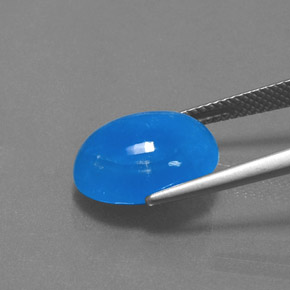 Hémimorphite Bleu naturelle Coupe ovale, 8.80 ct, Opaque