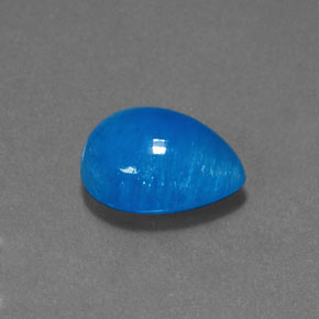 Hémimorphite bleu naturelle en forme de poire, 8,79 ct, opaque