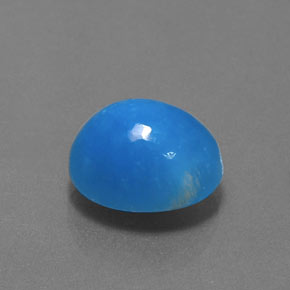 Hémimorphite Blanc bleu naturelle Coupe ovale, 13.12 ct, Opaque