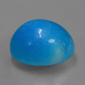 Hémimorphite Bleu naturelle Coupe ovale, 13.12 ct, Opaque
